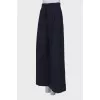 Navy blue palazzo trousers