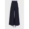 Navy blue palazzo trousers