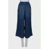 Drawstring loose fit jeans
