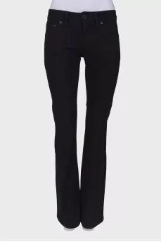 Black jeans with back patches