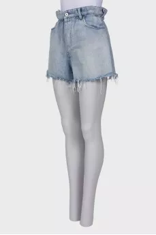 High waist denim shorts