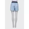 Light blue loose fit shorts