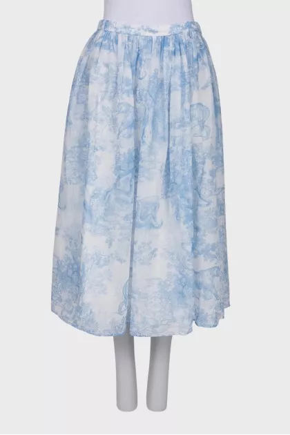 Toile de Jouy skirt