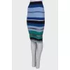 Striped fitted skirt