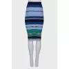 Striped fitted skirt