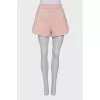 Pink brand print shorts