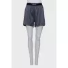 Gray loose fit shorts