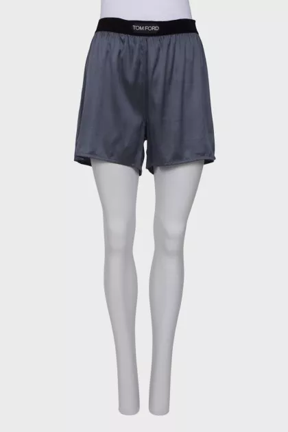 Gray loose fit shorts