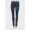 Jeans with rhinestones on the pocket