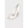 White shoes with yellow gradient