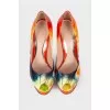 Abstract print shoes