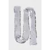 Silver sequin scarf with tag