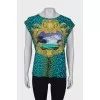 Printed straight fit T-shirt