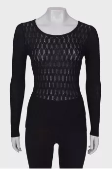 Black longsleeve with a pattern