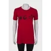 Red loose fit T-shirt