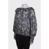 Sheer silk blouse
