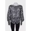 Sheer silk blouse