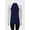 Elongated slim fit tank top