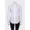 Shirt with lace frill