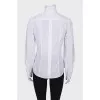 Shirt with lace frill