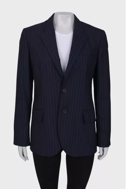 Dark blue striped jacket 