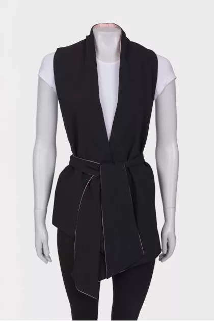 Black tie waistcoat