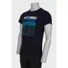 Men's dark blue T-shirt