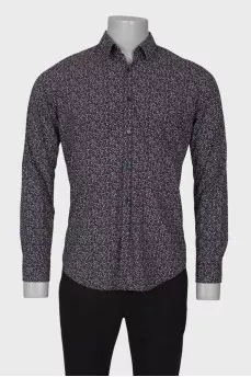 Men's shirt in small print