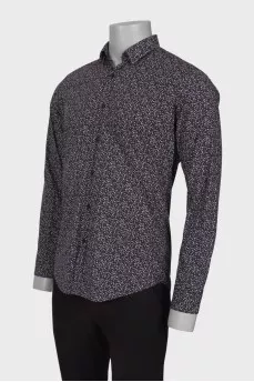 Men's shirt in small print