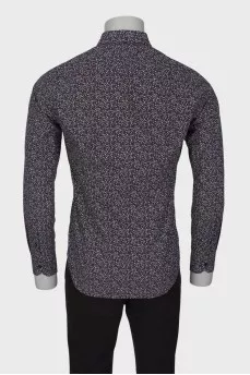 Men's shirt in small print