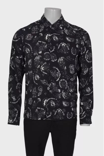 Men's black shirt with tag