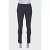 Gray men's trousers