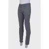 Light gray men's trousers