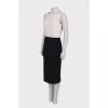 Two tone fitted dress