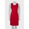 Red midi dress