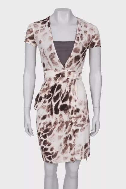 Abstract print dress