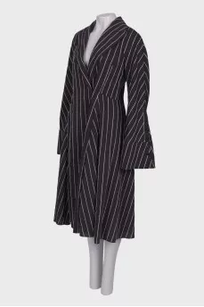 Black striped maxi dress 