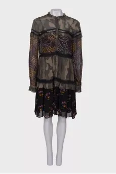 Viscose printed dress