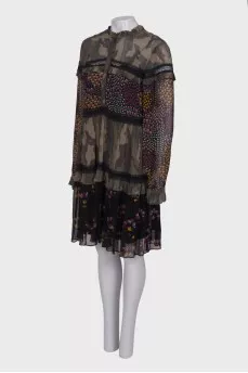 Viscose printed dress