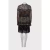 Viscose printed dress
