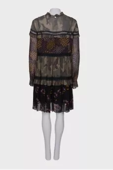 Viscose printed dress