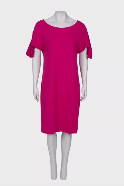 Straight fit fuchsia dress