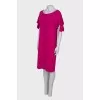 Straight fit fuchsia dress
