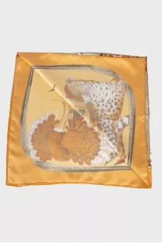 Printed silk scarf