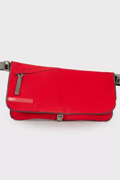 Textile shoulder bag