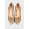 Combined beige shoes