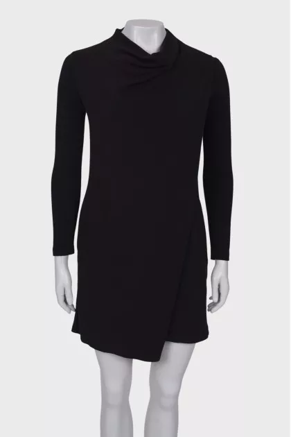 Black wrap dress
