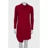 Red wrap dress