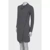 Wrap gray dress