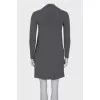Wrap gray dress